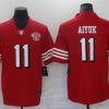 Men's San Francisco 49ers Brandon Aiyuk #11 Red 75th Anniversary Jersey