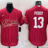 Men's San Francisco 49ers Brock Purdy #13 Red Jersey Joint Edition