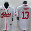 Men's San Francisco 49ers Brock Purdy #13 White Jersey Joint Edition