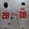 Men's San Francisco 49ers Carlos Hyde #28 White Jersey