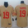 Men's San Francisco 49ers Deebo Samuel #19 Gold Inverted Legend Jersey