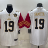 Men's San Francisco 49ers Deebo Samuel #19 White 75th Anniversary Jersey