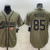 Men's San Francisco 49ers George Kittle #85 Olive 2022 Salute To Service Retired Limited Jersey Joint Edition