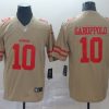 Men's San Francisco 49ers Jimmy Garoppolo #10 Gold Inverted Legend Jersey