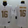 Men's San Francisco 49ers Joe Montana #16 White Jersey