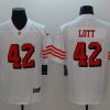 Men's San Francisco 49ers Ronnie Lott #42 White Jersey