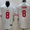 Men's San Francisco 49ers Steve Young #8 White Jersey