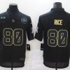 Men's San Francisco 49ers #80 Jerry Rice Black Jersey