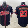 Men's San Francisco 49ers Christian McCaffrey #23 Black Jersey Joint Edition