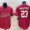 Men's San Francisco 49ers Christian McCaffrey #23 Red Jersey Joint Edition