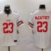 Men's San Francisco 49ers Christian McCaffrey #23 White Alternate Vapor F.U.S.E. Limited Jersey