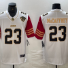 Men's San Francisco 49ers Christian McCaffrey #23 White Jersey