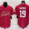 Men's San Francisco 49ers Deebo Samuel #19 Red Jersey Joint Edition