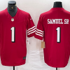 Men's San Francisco 49ers Deebo Samuel Sr #1 Scarlet Alternate Vapor F.U.S.E. Limited Jersey