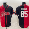 Men's San Francisco 49ers George Kittle #85 Red/Black Jersey Joint Edition