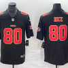 Men's San Francisco 49ers Jerry Rice #80 Black Jersey