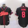 Men's San Francisco 49ers Steve Young #8 Black Jersey