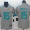 Men's Jacksonville Jaguars Gardner Minshew II #15 Gray Inverted Legend Jersey