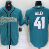 Men's Jacksonville Jaguars Josh Hines-Allen #41 Teal Jersey