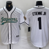 Men's Jacksonville Jaguars Travis Etienne Jr #1 White Jersey