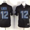Men's Indianapolis Colts Andrew Luck #12 Black Jersey