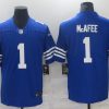 Men's Indianapolis Colts Pat McAfee #1 Blue Jersey