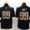 Men's Houston Texans #99 J.J. Watt Black Authentic Jersey