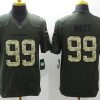Men's Houston Texans J.J. Watt #99 Army Green Jersey