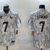 Men's Houston Texans C.J. Stroud #7 Arctic Camo 2024 Salute to Service Limited Jersey