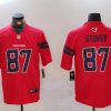 Men's Houston Texans Cade Stover #87 Red Alternate Jersey
