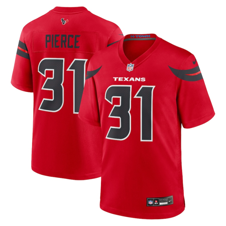 Men's Houston Texans Dameon Pierce #31 Red Alternate Jersey