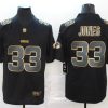 Men's Green Bay Packers Aaron Jones #33 Black Jersey