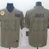 Men's Green Bay Packers Aaron Jones #33 Brown Jersey