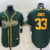 Men's Green Bay Packers Aaron Jones #33 Green Jersey Joint Edition