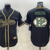 Men's Green Bay Packers Aaron Rodgers #12 Black Jersey Joint Edition