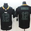 Men's Green Bay Packers Aaron Rodgers #12 Black Jersey