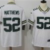 Men's Green Bay Packers Clay Matthews #52 White Jersey
