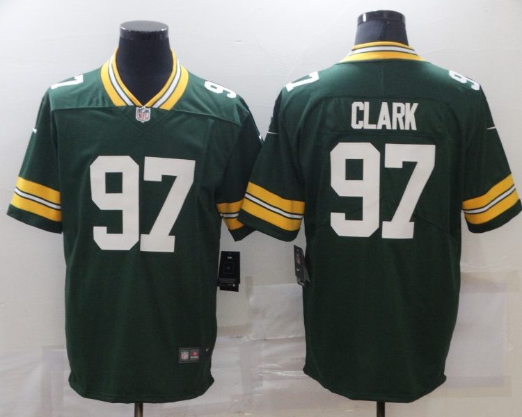 Men's Green Bay Packers Kenny Clark #97 Green Jersey