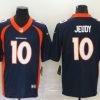 Men's Denver Broncos Jerry Jeudy #10 Navy Jersey