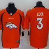 Men's Denver Broncos Drew Lock #3 Orange Jersey