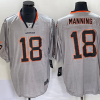Men's Denver Broncos Peyton Manning #18 Gray Jersey