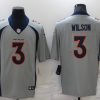 Men's Denver Broncos Russell Wilson #3 Gray Inverted Jersey