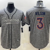 Men's Denver Broncos Russell Wilson #3 Gray Jersey Joint Edition