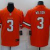 Men's Denver Broncos Russell Wilson #3 Orange Jersey