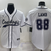 Men's Dallas Cowboys CeeDee Lamb #88 White Jersey Joint Edition