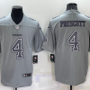 Men's Dallas Cowboys Dak Prescott #4 Gray Atmosphere Jersey