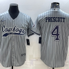 Men's Dallas Cowboys Dak Prescott #4 Gray Jersey Joint Edition