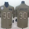 Men's Dallas Cowboys DeMarcus Lawrence #90 Brown Jersey