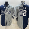 Men's Dallas Cowboys Emmitt Smith #22 Navy/Gray Jersey Joint Edition