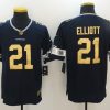 Men's Dallas Cowboys Ezekiel Elliott #21 Navy Jersey